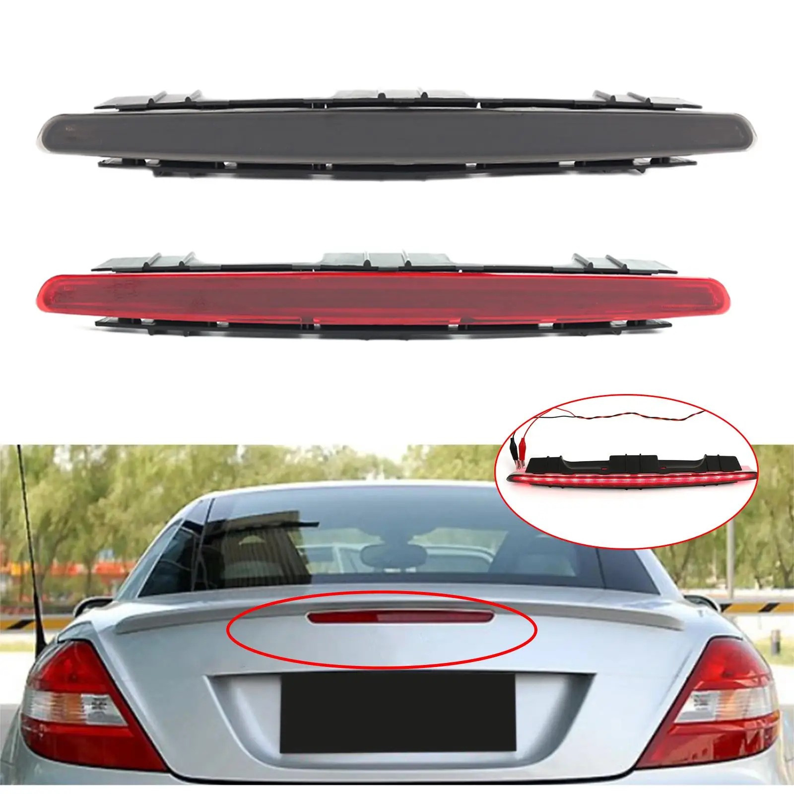 

Auto Third High Level Brake Light for Mercedes-Benz SLK W171 R171 AMG