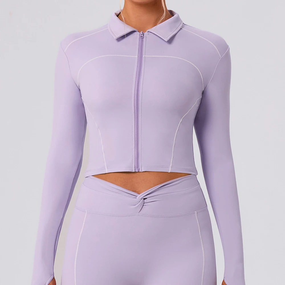 

Спортивный топ с длинными рукавами для йоги, женская рубашка, пальто для фитнеса, плотная быстросохнущая спортивная куртка, спортивная одежда для бега, тренировочная одежда для йоги