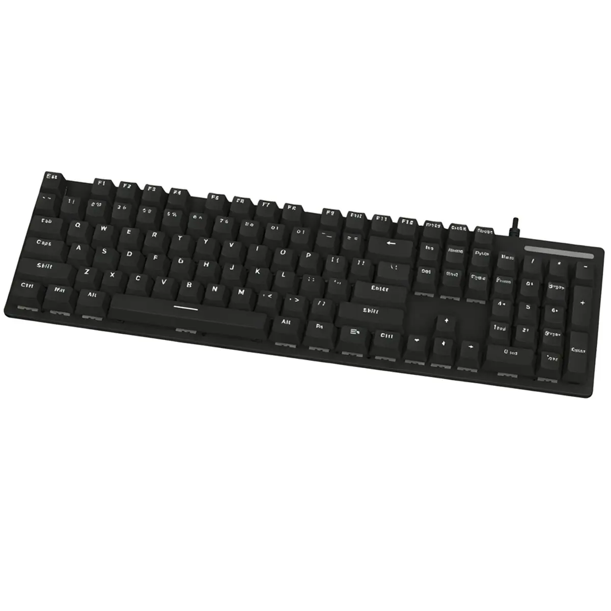 K74 Wired Gaming Keyboard LED Backlit Light Up Keyboard 104 Keys Full Size Multimedia Keys for PC Laptop Desktop