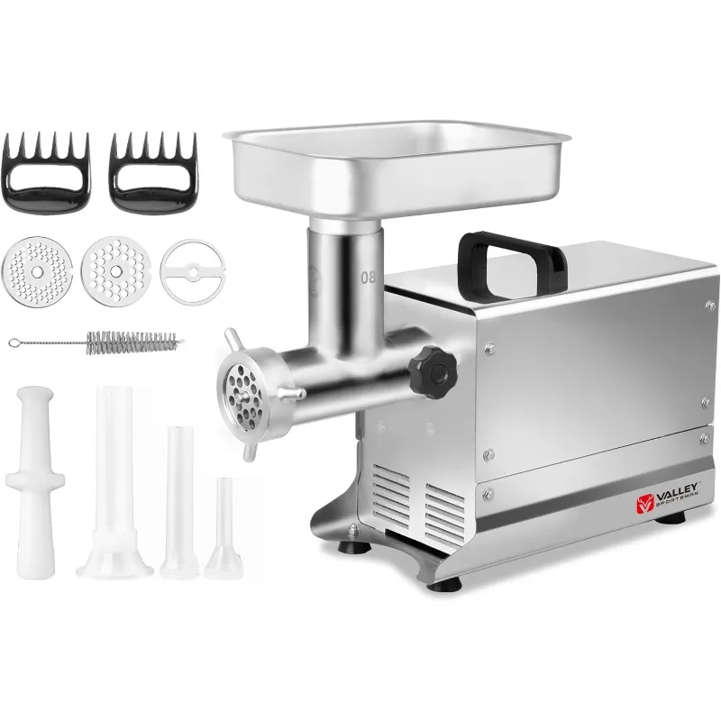 

Stainless Steel Electric Meat Grinder, 0.4 HP 300W, Powder Coating, Heavy Duty Industrial Meat Grinder, Ideal for Regular Use