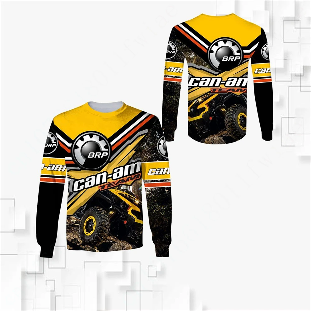 Can-am Anime T Shirt For Men Women Unisex Clothing Harajuku O Neck Long Sleeve Quick Drying Sweatshirt Top Casual T-shirts