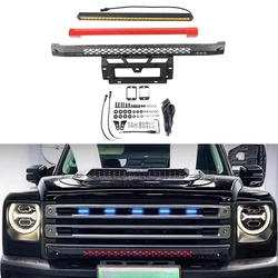 Car Front Bumper Fit for Haval Raptor LED Spotlight Bracket Bumper Modified Anti-collision Beam Competitive Bar Accessories