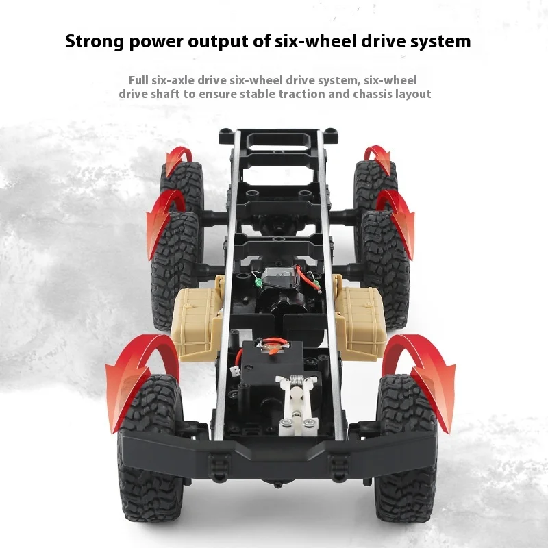 Jjrc Hot Sales Rc Car Simulation Six Wheeled Military Truck 2.4g Wireless Remote Control Toy Car Children'S Outdoor Toy Gift