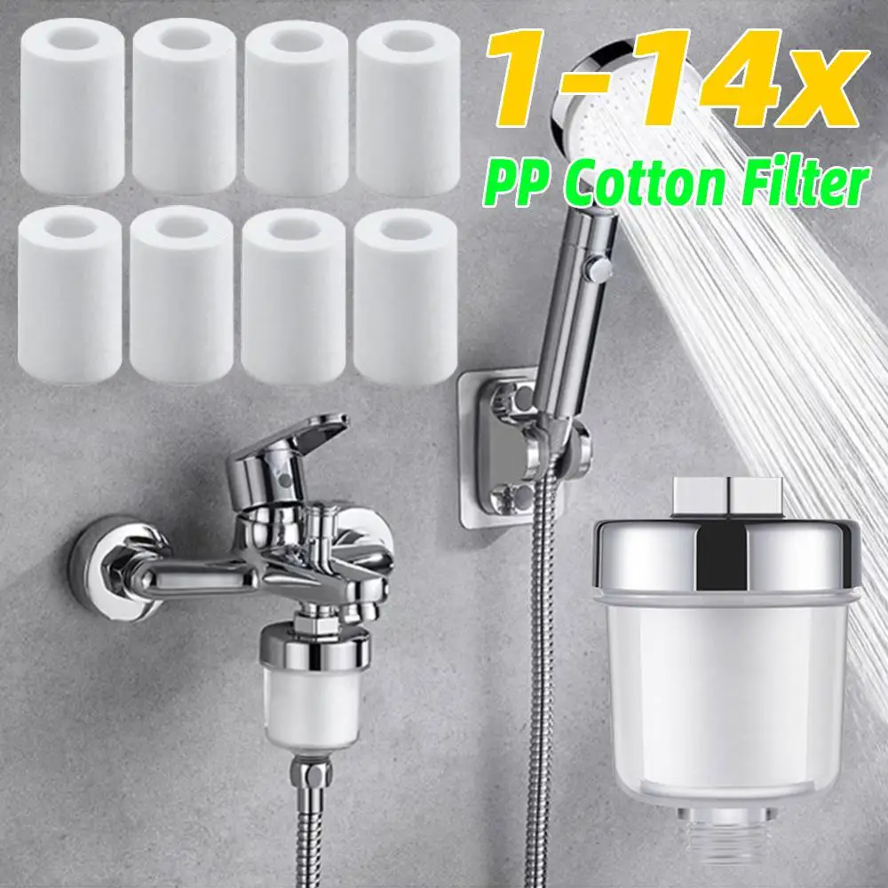 2-30PCS PP Cotton Filter High Density Water Outlet Purifier Kit Universal Faucet Filter For Kitchen Bathroom Shower Easy Install