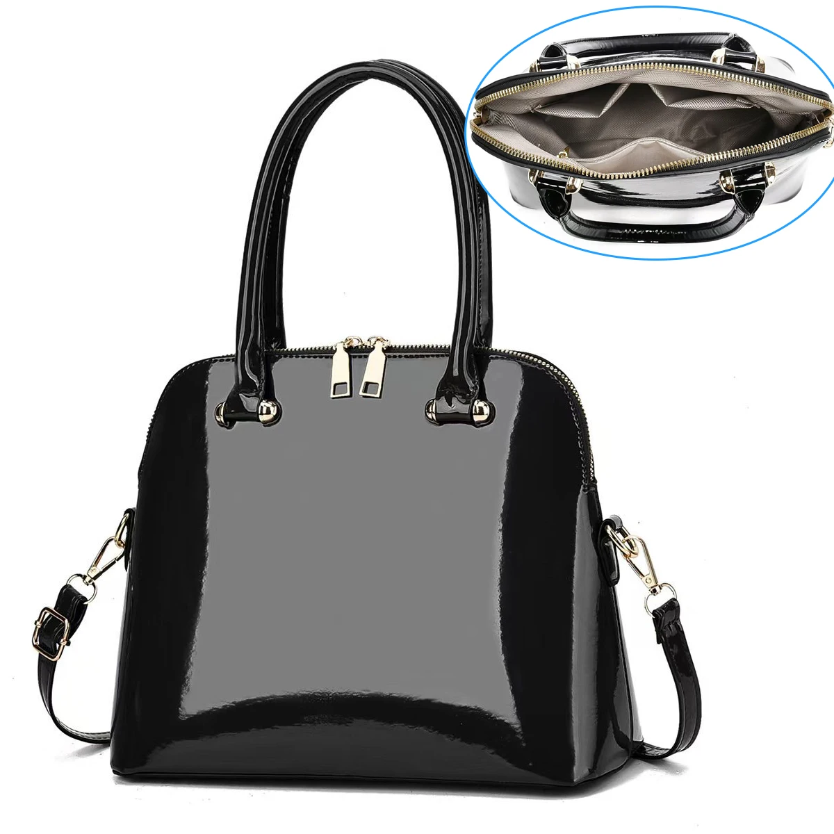 

Роскошная дизайнерская сумка, модная новая сумка из лакированной кожи, сумка через плечо, сумка высокого качества для женщин, диагональная сумка через плечо