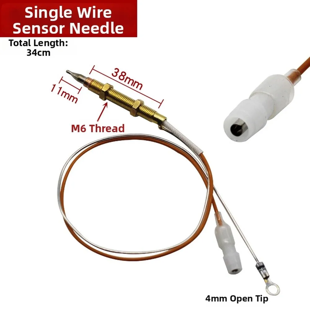 For City Gas Systems Stove Safety Sensor Gas Stove Thermocouple For Kitchen Cooking As Shown Reliable Needle Valve Assembly