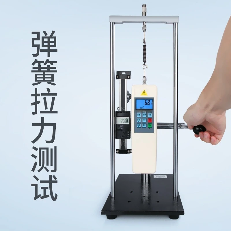 The load value of the hand-pressed tensile and compression test stand is 500N tensile force meter