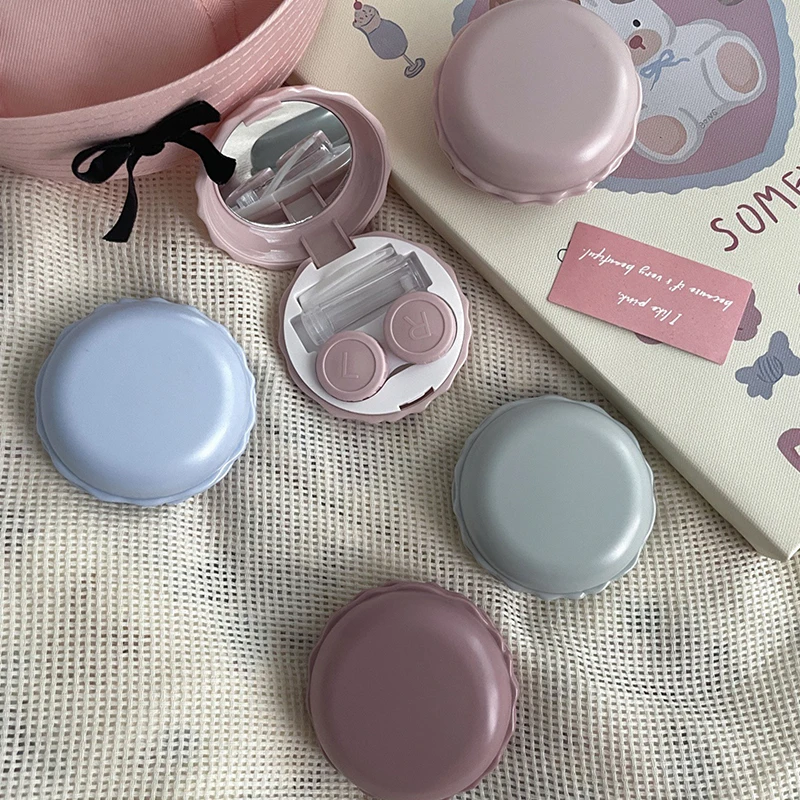 Retro Storage Contact Lens Case Portable Mini Beauty Pupil Contact Lens Box Travel Set