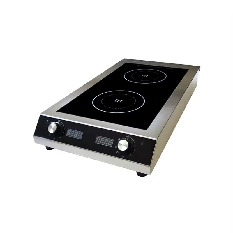 

Knob Control 3.5KW +3.5KW Electric Induction Cooker Adjustable Induction Cooker 240V Professional Induction Cooker