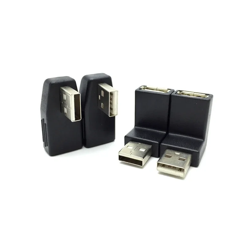 High Quality USB 2.0 A Male to Female Right Angle 90 Degree Adapter for Notebook etc