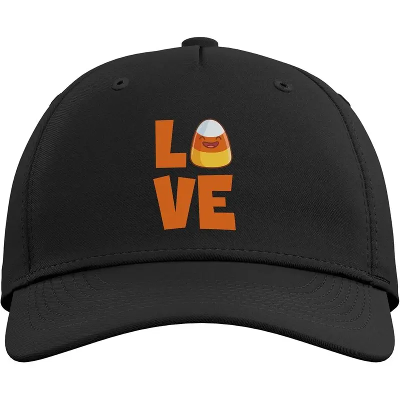Love Candy Corn Cute Halloween Party Trick Or Treat Adjustable Baseball Hat