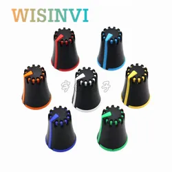 10PCS Mixer Adjustment Knob Diameter 12.5mm Height 17mm Plastic Knob Cap 270 Degree D-Shaped Inner Hole 6mm