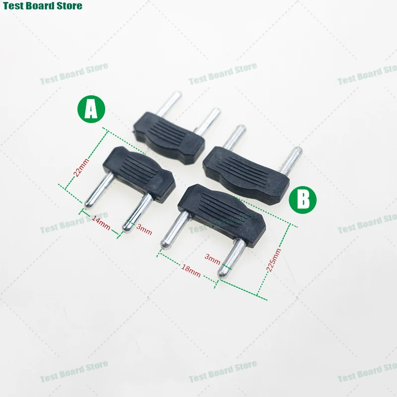 1Piece 3cm short circuit plug RCA audio and video banana plug 14mm/18mm spacing 2P wiring board connector