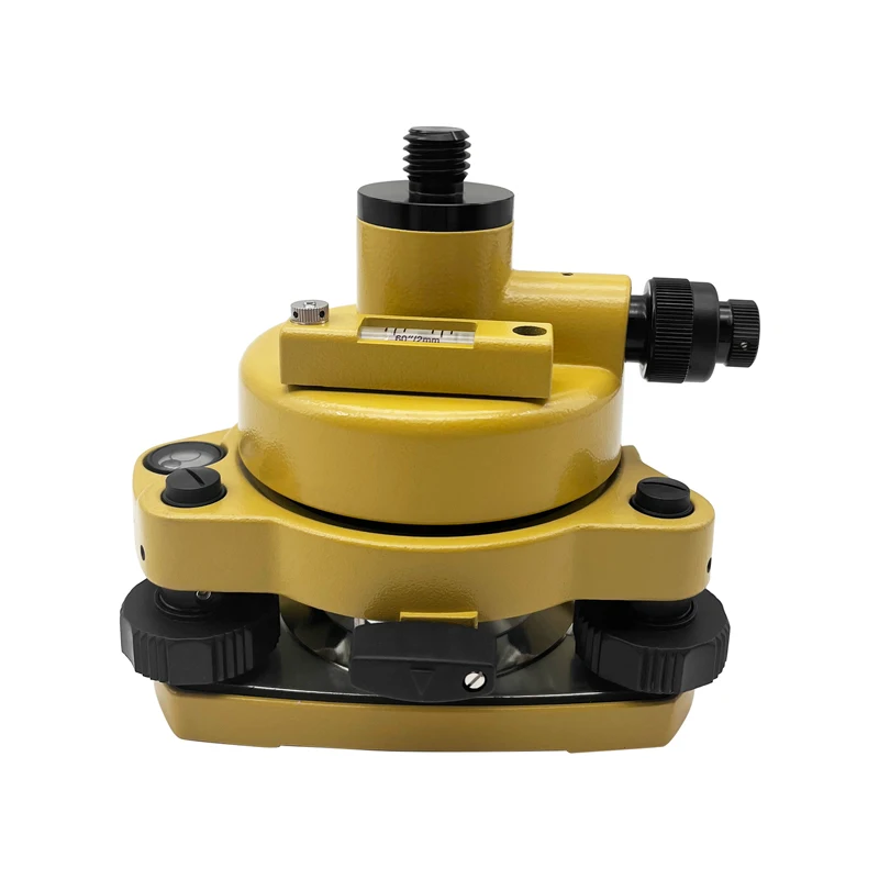

Yellow Brand New Rotating Tribrach and Adapter for Prisms GPS Surveying W/Optical Plummet 5/8"x11 Mount
