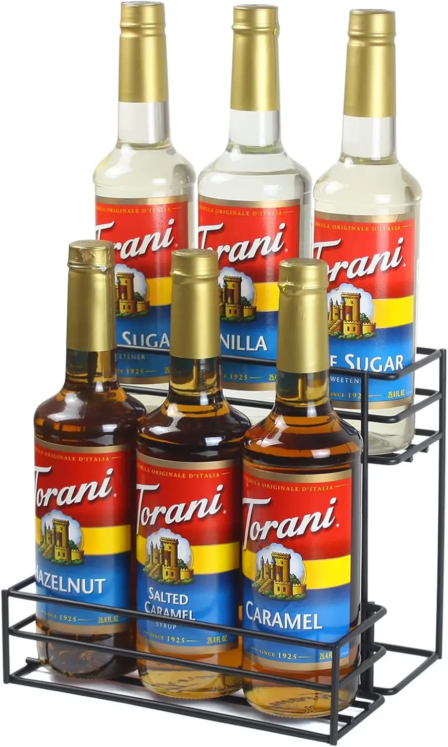 

Органайзер для кофейных сиропов на 6 бутылок, кухонная подставка для хранения вина и соусов