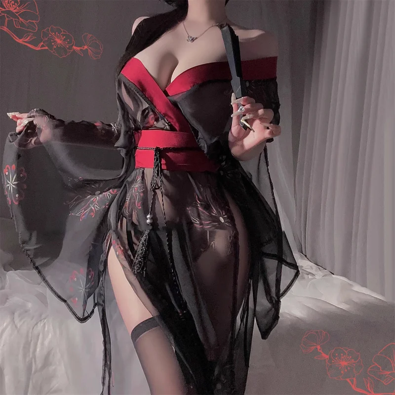 

cosplay Sexy underwear sexy antique Hanfu passion uniform seductive flirtation sexy pajamas belly pocket set free