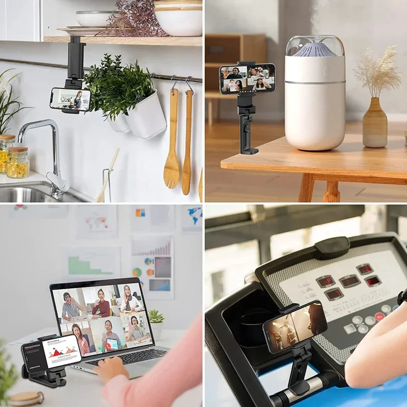 Flugzeug Telefon Halter Tragbare Faltbare Desktop Handy Ständer Drehbare Selfie Halten Live-Zug Sitz Clip Faule Halterung