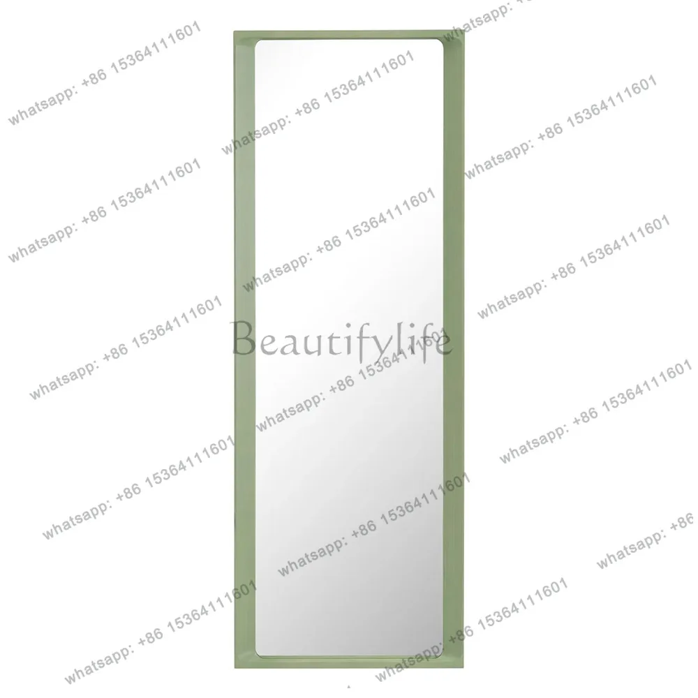 Fresh Nordic style rectangular frame floor mirror modern simple home bedroom full body mirror