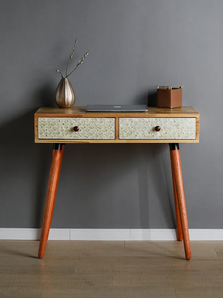 

Импортный легкий роскошный столик для макияжа в виде ракушки, креативная простота, с комодом с выдвижным ящиком, домашней спальни, компьютерным столом, письменным столом