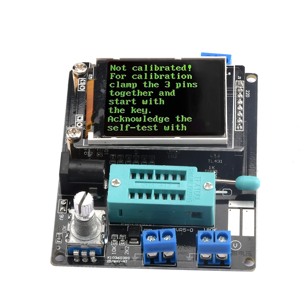 HW-849A Transistor Tester Diode Capacitance ESR Voltage Frequency Meter Micro USB Type-C PWM Square Wave Signal Generator Tool