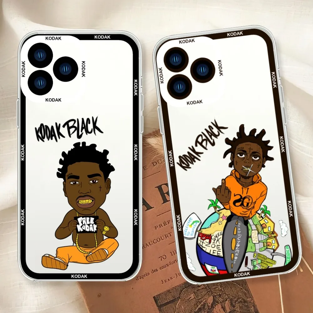 Rapper Kodak black Flirting With Death Phone Case For Samsung S20 S21 S22 S23 Fe Lite Plus Ultra Transparent Border Shell