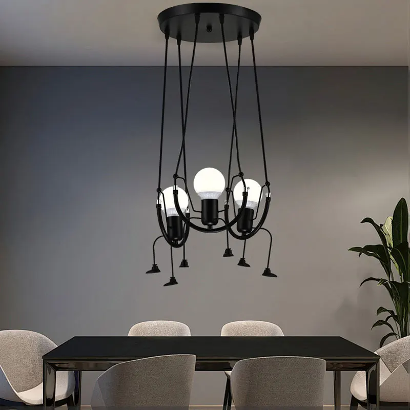 

Фигурка-качели, креативный подвесной светильник, светильник для американского ресторана, новый прикроватный светильник для спальни, домашний коридор, лестница, проход, светильник