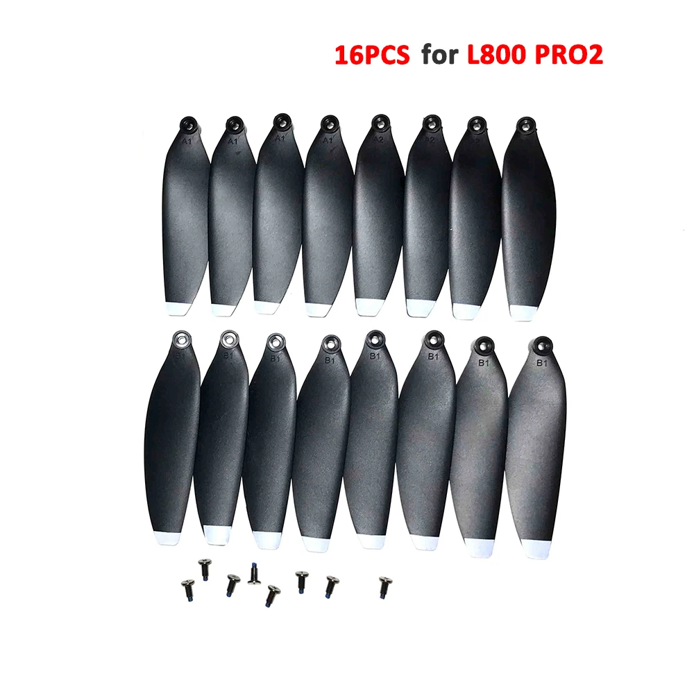 16 шт. пропеллер с винтами, Оригинальные запасные части для L800 PRO2 L800PRO2 GPS Drone