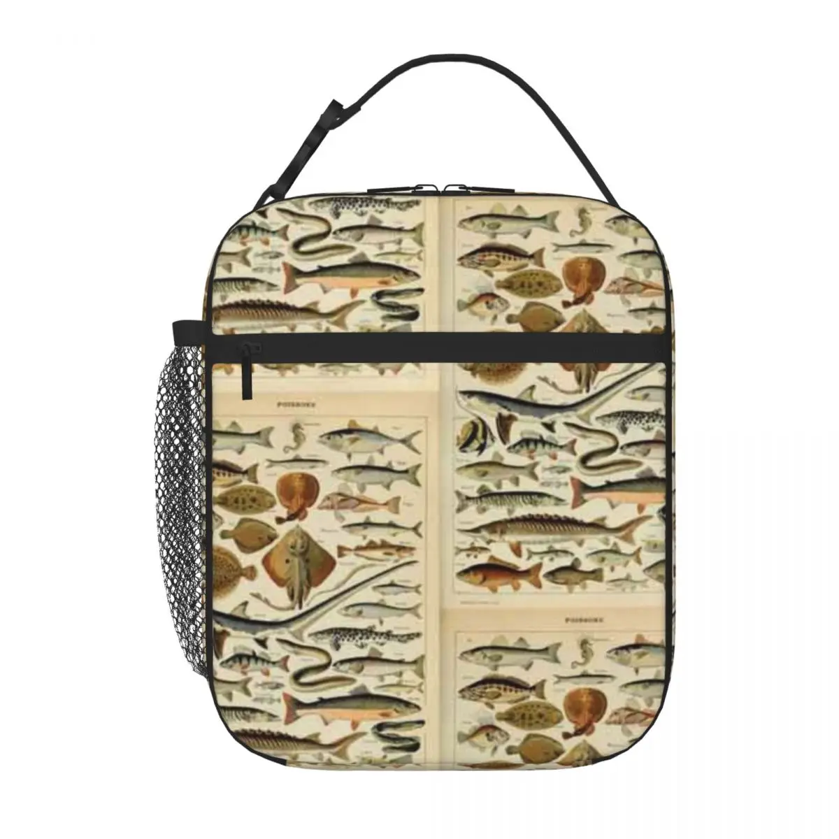 Bestselling Fish Chart Leisure Nylon Lunch Bag Outdoor Barbecue Foldable Lunch Bag