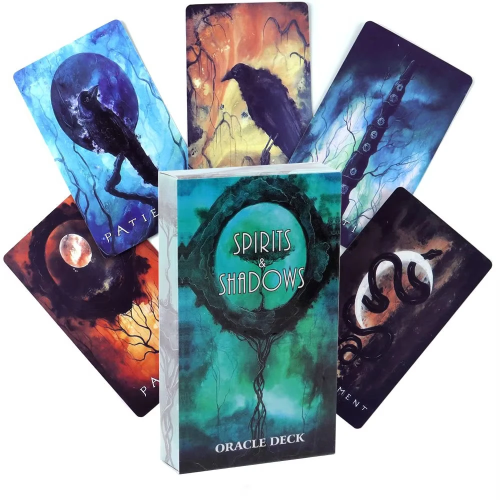 

НОВАЯ колода Spirits Shadows oracle Unknown Spirit Deck Карты Таро Колода карт Таинственная игра для гадания Семейная вечеринка Настольная игра