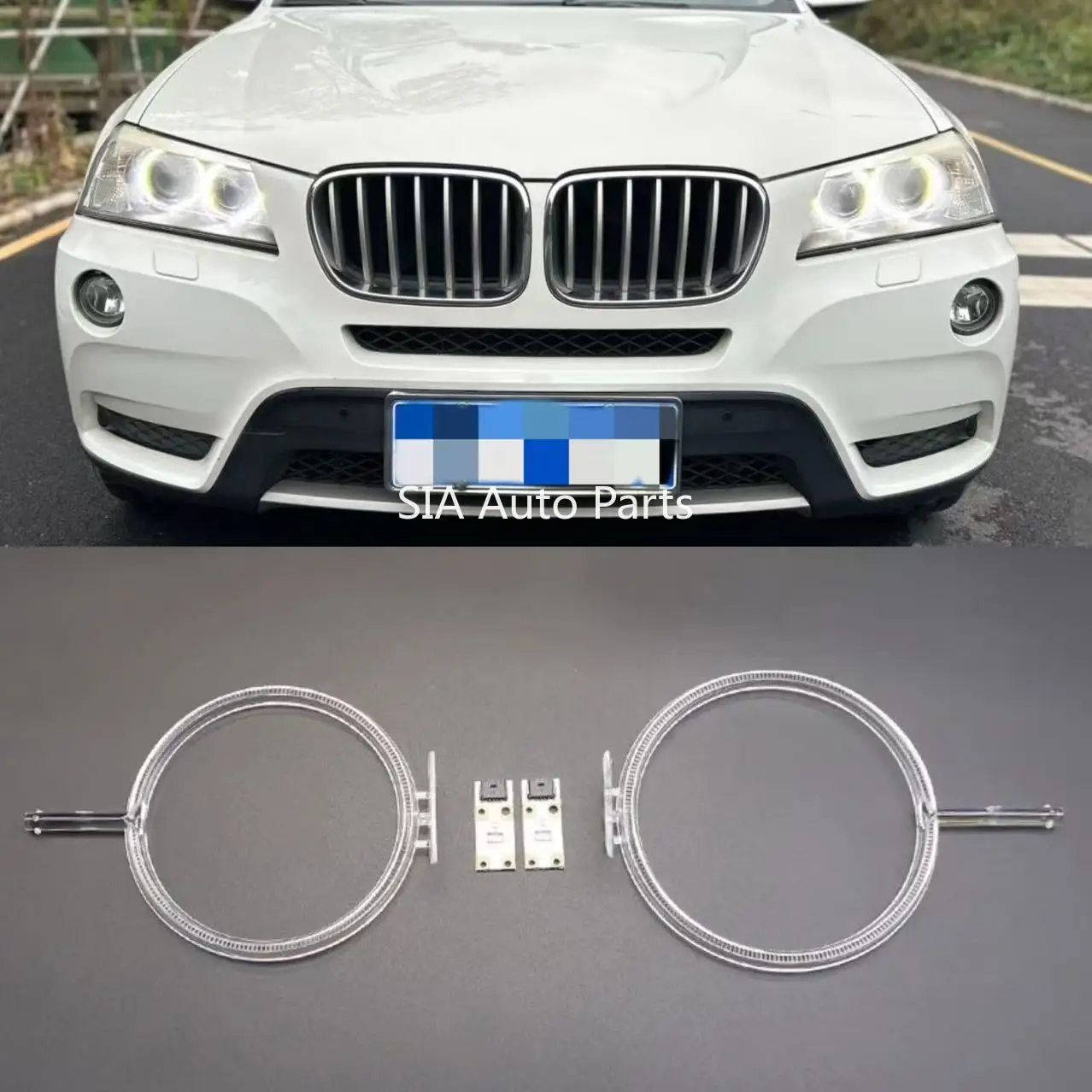 

For BMW X3 X4 F25 11-2013 Turning Light Source Module White Light Car DRL CHIP Angel Eye Conduit Strip European Version Ballast