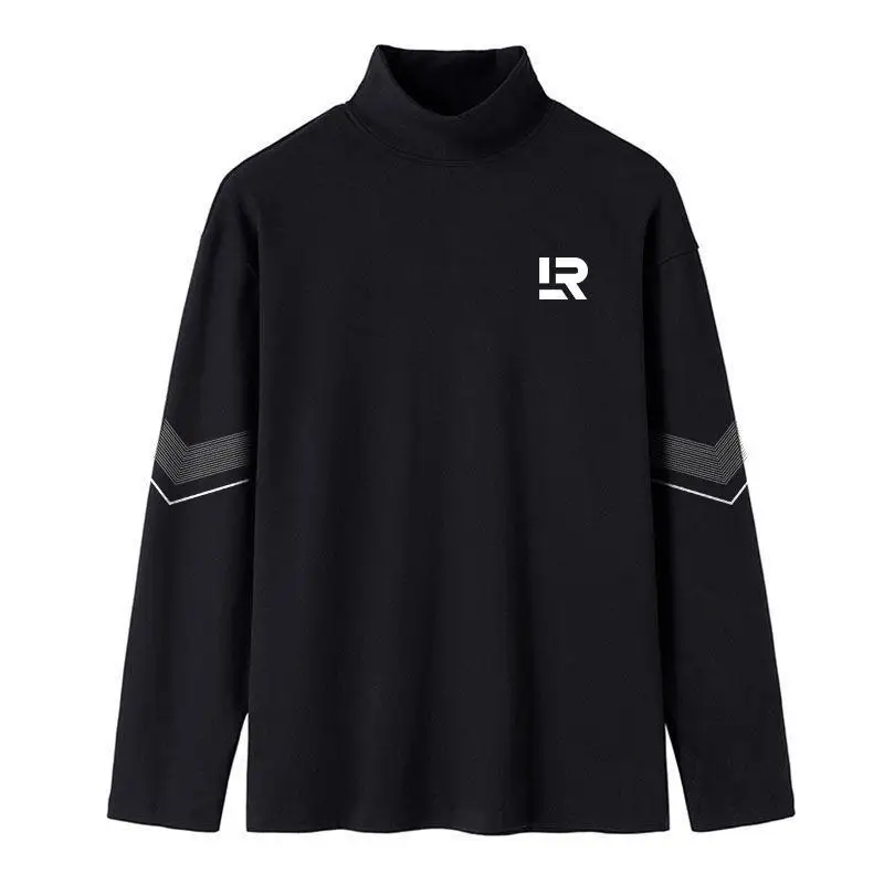 

Men's And Women's Long Sve Thermal Double-Faced Fce Busin Casual irt f-High Collar Base Layer T-irt Ciwalk ...