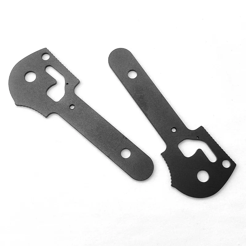 1 пара вкладышей для ножей из нержавеющей стали, аксессуары для ножей «сделай сам», для Benchmade 551, игптилийская стальная подкладка, часть стопорной пластины 1 пара вкладышей для ножей из нержавеющей стали, аксессуары для ножей «сделай сам», для Benchmade 551, игптилийская стальная подкладка, часть стопорной пластины