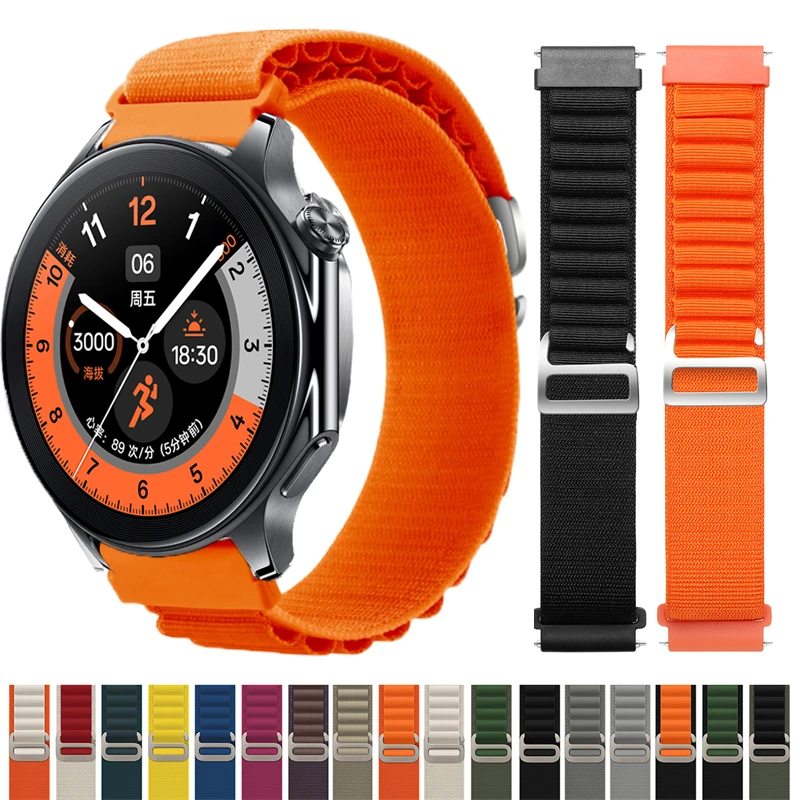 Alpine Loop Strap für OPPO Watch X X2/OPPO Watch 4 Pro Nylonband Sportarmband für OnePlus Watch 2 One Plus Watch 46 mm Correa