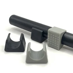Non-Slip U-type Tube Mat Steel Pipe Clamp Plastic Office Chair Leg Pads Covers Chair Feet Wrap Pads Floor Protectors Tube Clamps
