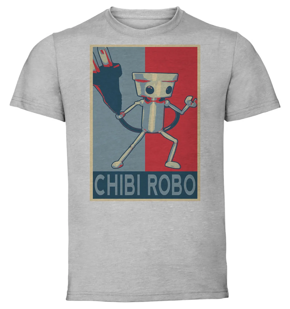 

T-Shirt Unisex - Grey - Propaganda - Chibi Robo