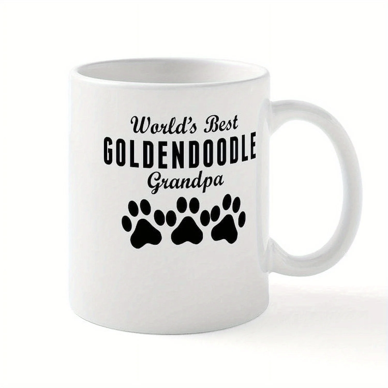 

1pc World's Best Goldendoodle Grandpa Coffee Mug, 11oz Novelty Ceramic Coffee Cups Water Cups, Funny Novelty Tea Cup, Summer Win