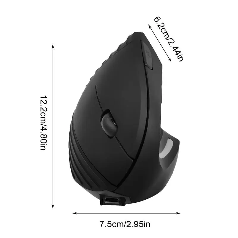 ワイヤレス垂直マウス ラップトップ用ゲームアクセサリー ワイヤレス垂直人間工学に基づいた光学式マウス 仕事やゲームに最適 家庭や