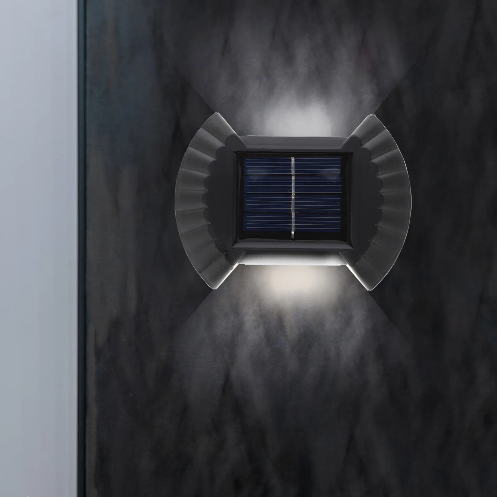 

Solar Wall Light Outdoor Lights Power Powered Water Proof PC Lighting for Outdoors