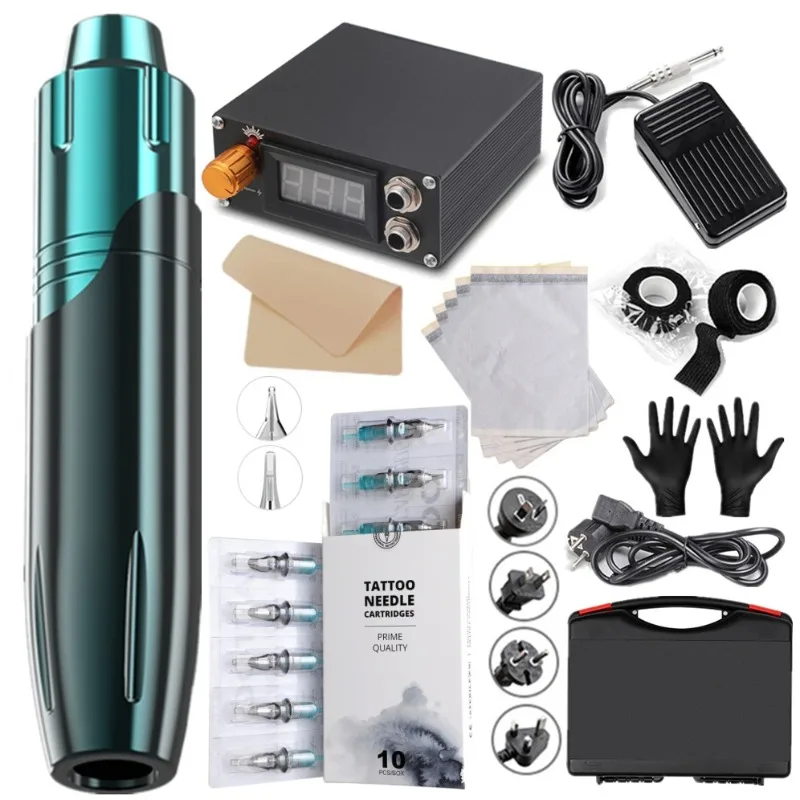 

Тату-машина, полный набор моторной ручки для татуировки, профессиональная универсальная машина для начинающих, многофункциональная