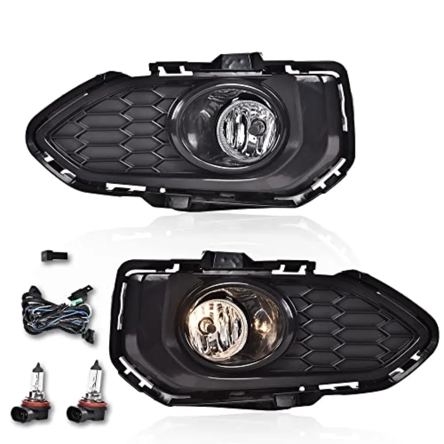 

LED Fog Light with Bulbs for 20182020 Honda Compatible with Driver and Passenger Side Clear Lens Black Housing Pair High Bright