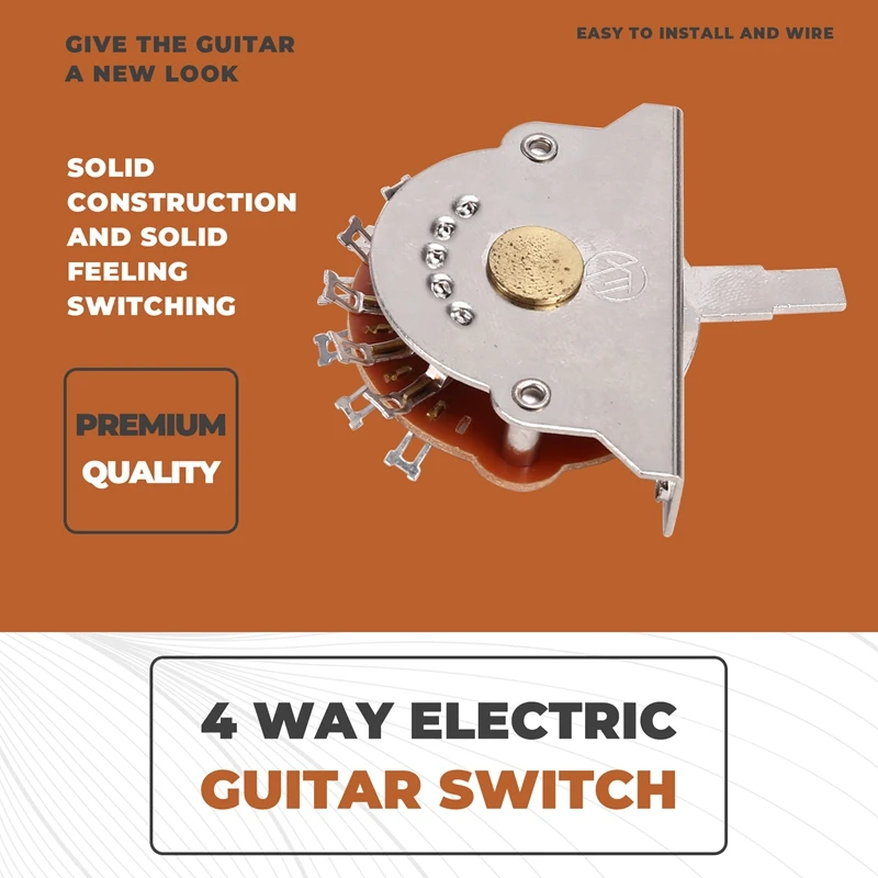 New-4 Way Guitar Pickup Selector Switch Guitar Accessories For ST/SQ/TL Electric Guitars