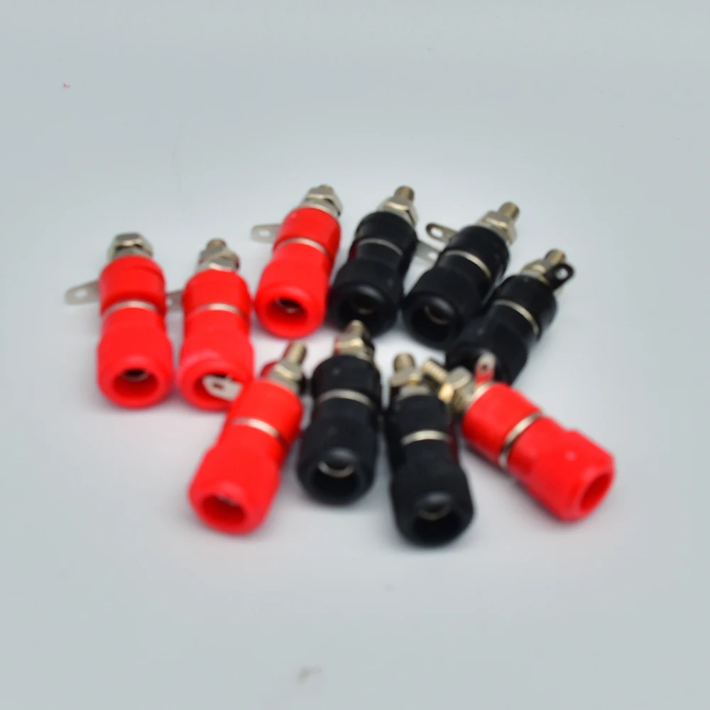 10 PCS Binding Posts Terminals 4mm Banana Plug Socket 4mm Terminal Connector for Amplifier Arduino