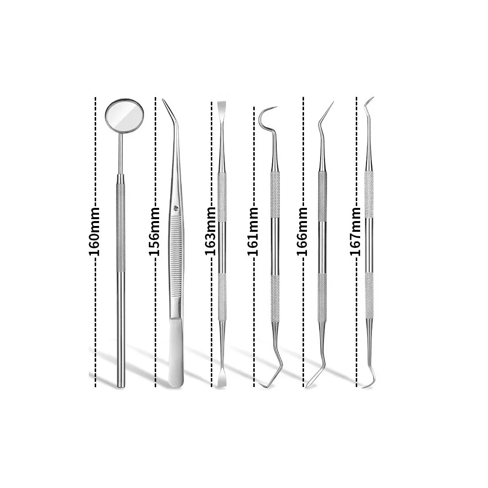 1PCS Dental Tool Set Dental Mirror Oral Endoscope Tweezers Stainless Steel Teeth Cleaning Tools Oral Teeth Cleaning Kit Dentist