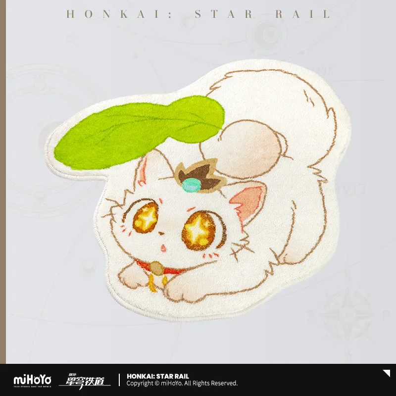 [Genuine] miHoYo Honkai: Star Rail Glass Cat Series Alien Carpet Room Mats Home Carpets Kitchen Carpet Rugs Balcony Foot Rug