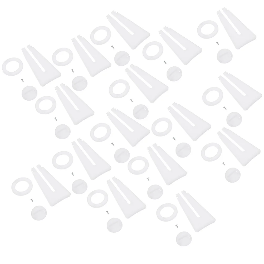 

15 Pcs Swivel Stand Photo Frame Holder Trapezoidal Plastic Picture Parts Desktop