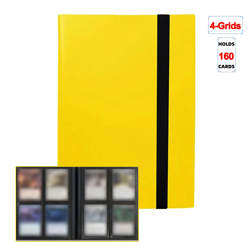1Pc Card Binder 160/360/480 Trading Card Holder Boek PP Cover Bindmiddel Voor Kaarten Duurzaam Side laden Kaart Boek Met Gaming Kaarten