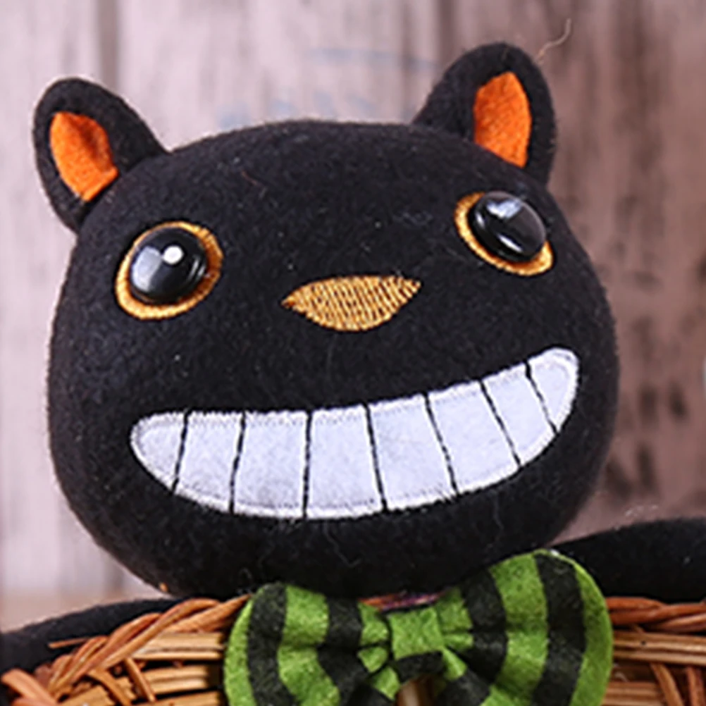 

Storage Black Cat Candy Basket Baskets Cookie Case Desktop Decorative Halloween