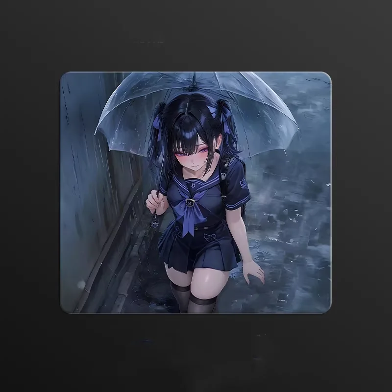 

Милый аниме-коврик для мыши с изображением девушки-капельки, для киберспорта, игр, офиса, декора рабочего стола, для студенческого общежития