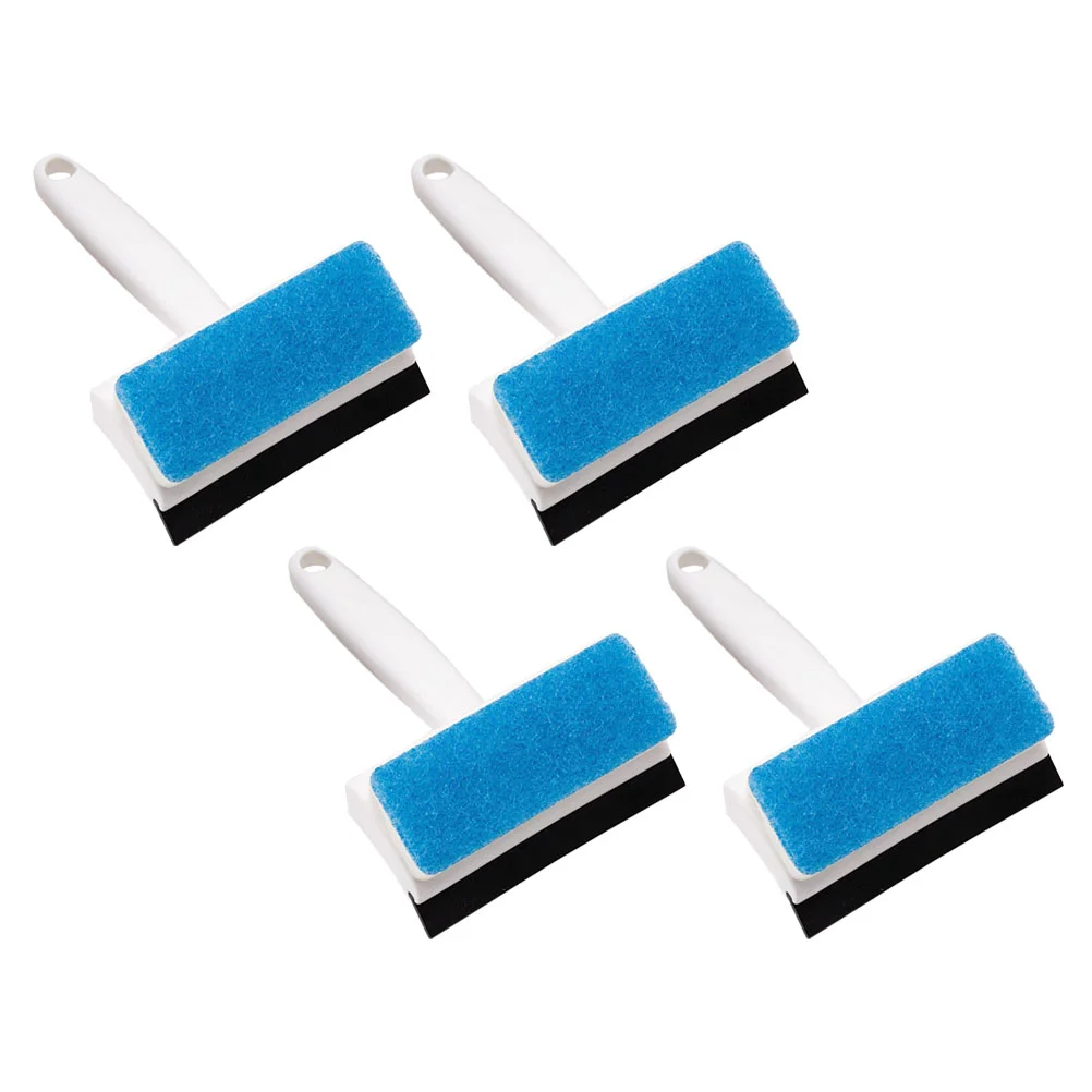 

4 Pcs Bathtub Brushes Wiper Spatula Window Cleaning Glass Mirror Cleaner Plastic