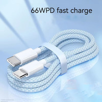 1M 1.5M 2M USB-C to Type C Color Cable For 15 Pro Max PD 60W Fast Charging For Xiaomi Samsung Weaving Cable Accessories